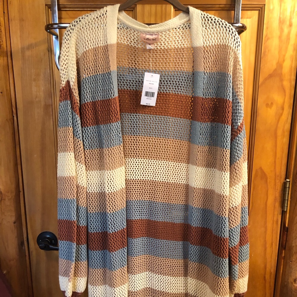 Willow-root (Buckle) duster cardigan, NWT